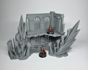 Alien Infested Building Terrain 1 - 28mm 32mm Sci-Fi Wargaming Scenery