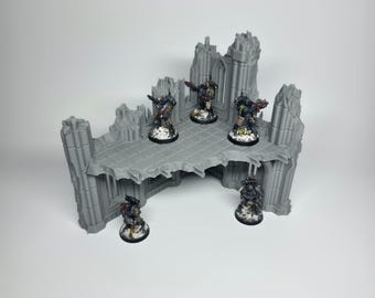 Gothic Ruins Scatter Terrain C2 | 28–32mm Wargaming Scenery