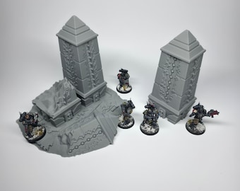 Alien Pylon Terrain 1 - 28mm 32mm Sci-Fi Wargaming Scenery