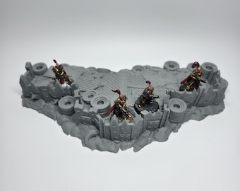 Scrap Trench Terrain Section 1 - 28mm 32mm Sci-Fi Wargaming Scenery