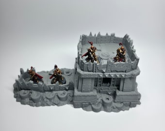 Scrap-Fort Bunker Scatter Terrain | 28–32mm Sci-Fi Wargaming Scenery