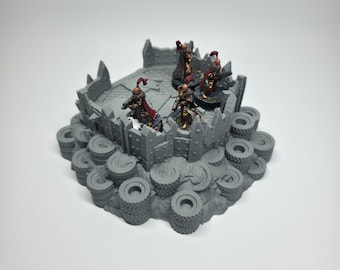 Scrap Trench Terrain Section 2 - 28mm 32mm Sci-Fi Wargaming Scenery