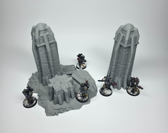 Alien Pylon Terrain 2 - 28mm 32mm Sci-Fi Wargaming Scenery