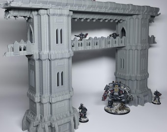 Industrial Bridge Terrain - 28mm 32mm Sci-Fi Wargaming Scenery