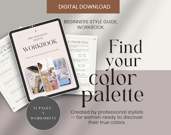 Color Palette Workbook | Personal Color Analysis Guide | Discover Your Undertone &  Colors | Printable PDF