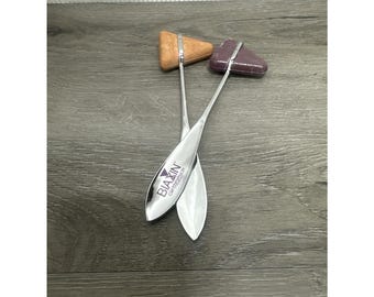 Biaxin Taylor Reflex Hammer Set Medical Pharma Promo Silver Orange Purple Good