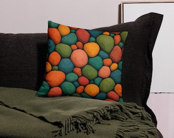 Colorful Abstract Pillow Cover – Modern Decorative Cushion Case