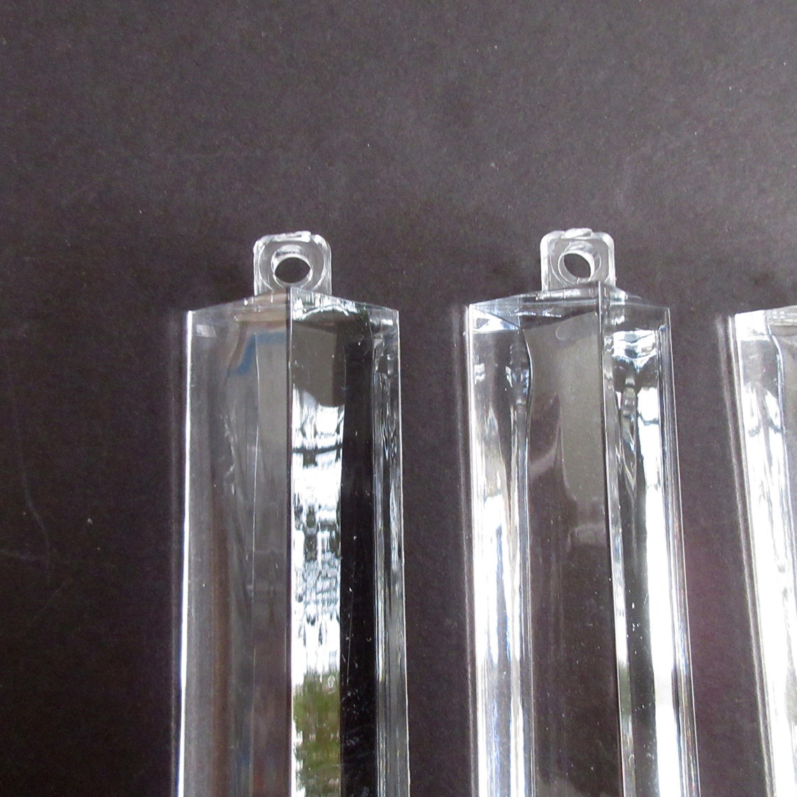 8 inch Lucite Acrylic Chandelier Hanging Triangle Plastic Etsy