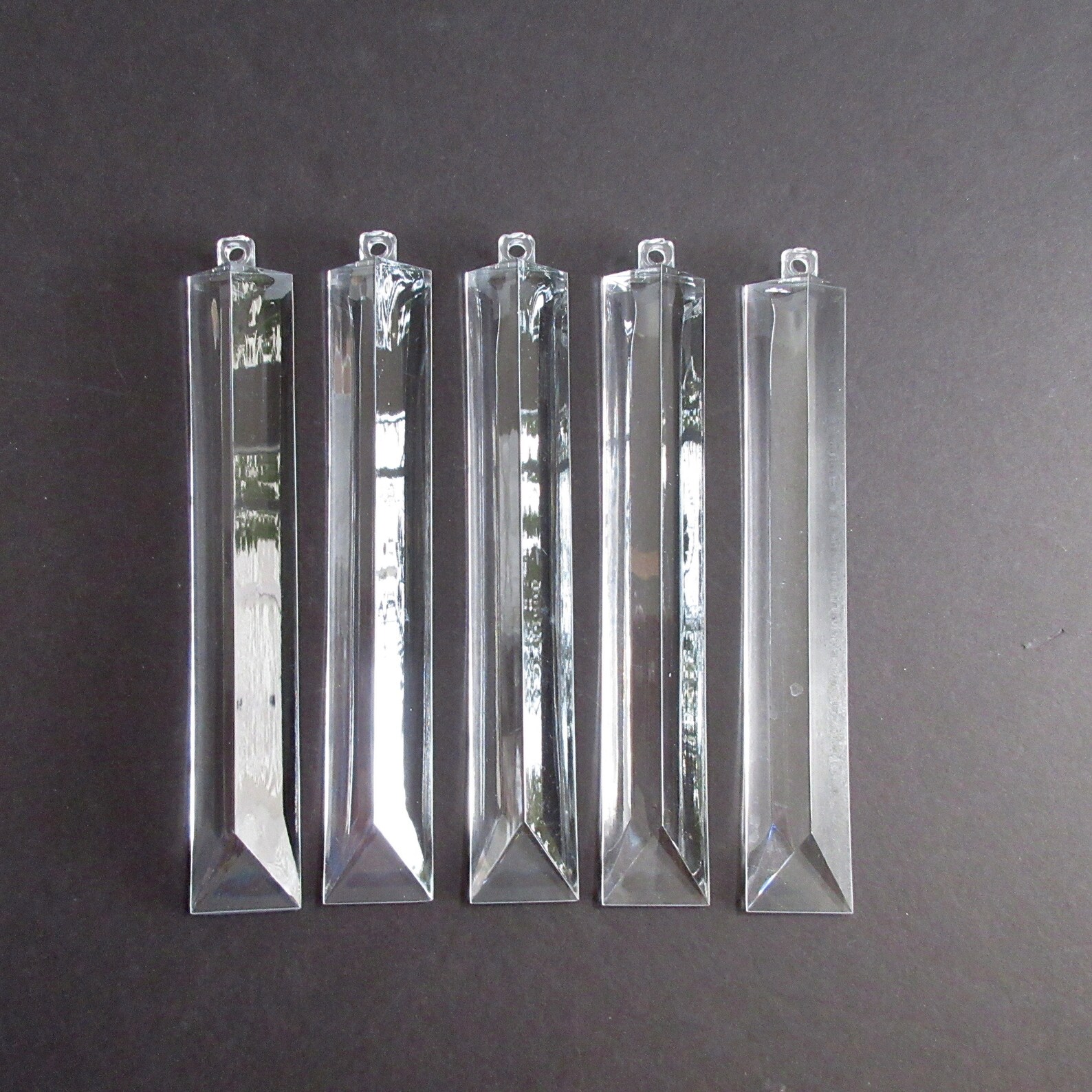 8 inch Lucite Acrylic Chandelier Hanging Triangle Plastic Etsy