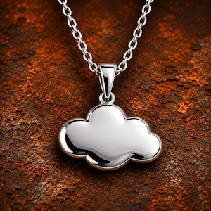 Collier en argent sterling à pendentif nuage