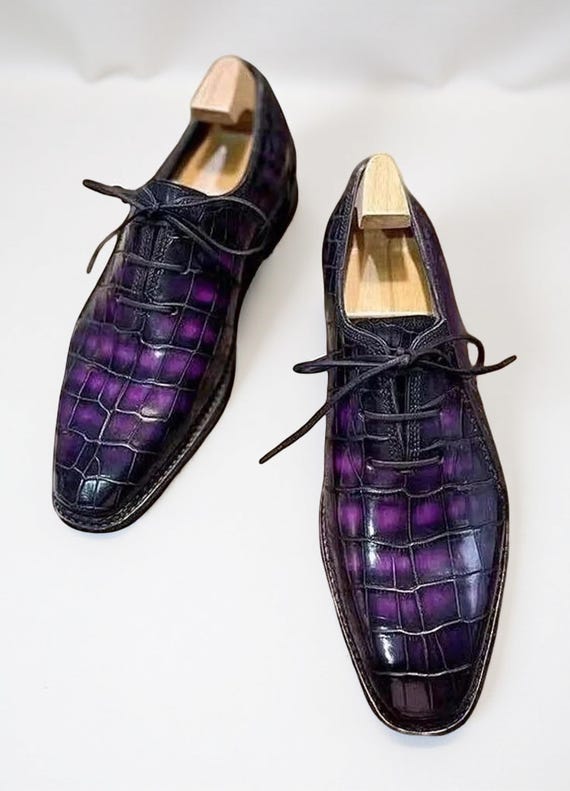 purple and black dress shoes Men Dress Shoes-Brayden Purple