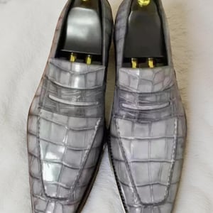 Mens Grey Dress Shoe - Etsy