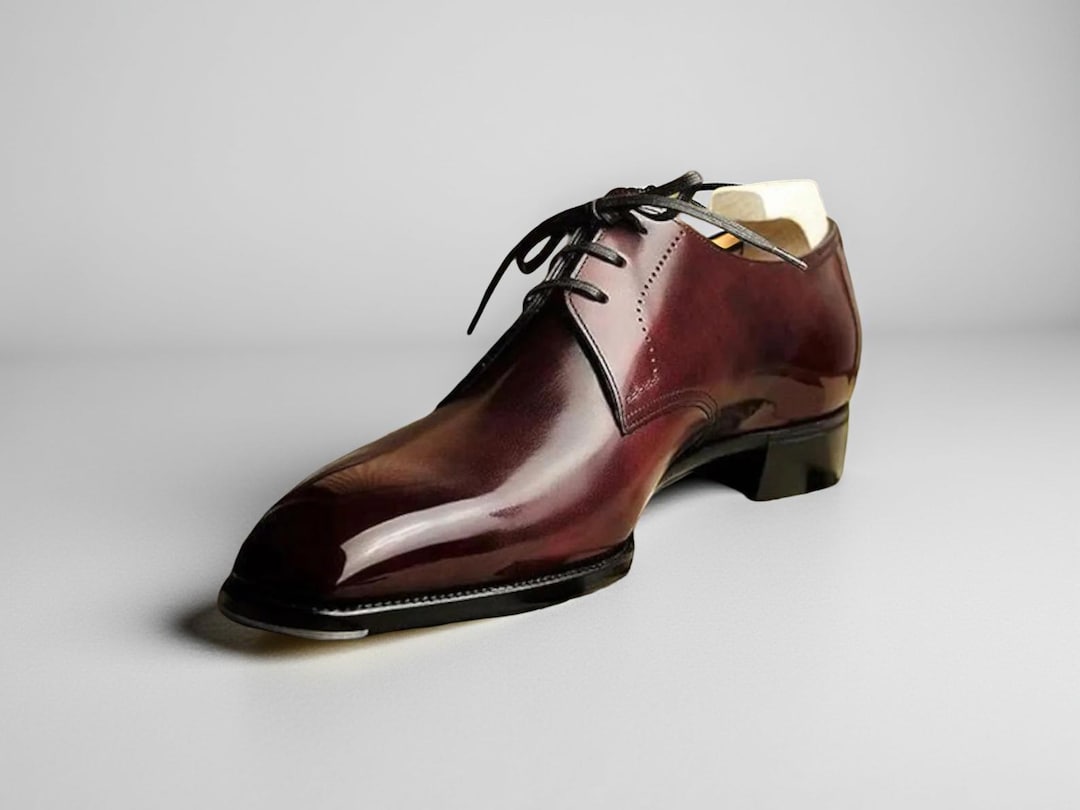 mens brown dress shoes for wedding New Oxford Men Dress Shoe Laces Lace Up Round Burnished Toe Leather Cap Toe Shoes Low Top Rubber Sole Non Slip Anti-Slip Block Heel Wedding(6.5) PUPattern Type The Hayworth: Brown tassel loafer