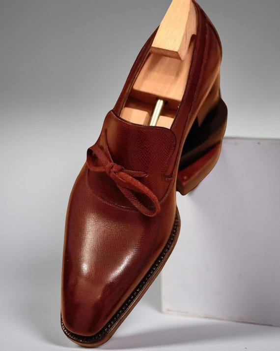 Men's New Handmade Brown Color Loafer Dress Formal Shoes Men