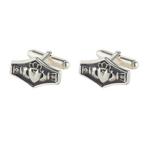 Sterling Silver Claddagh Cuff-Links