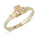 Dainty Claddagh Ring in Gold