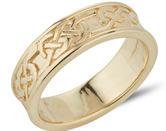 Galway Knot Celtic Band in Gold