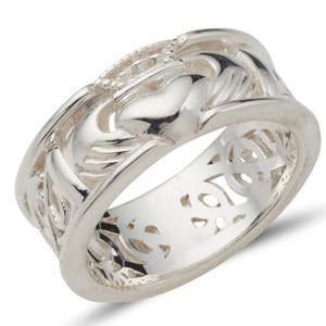 Claddagh Abhainn (river) in  Sterling Silver