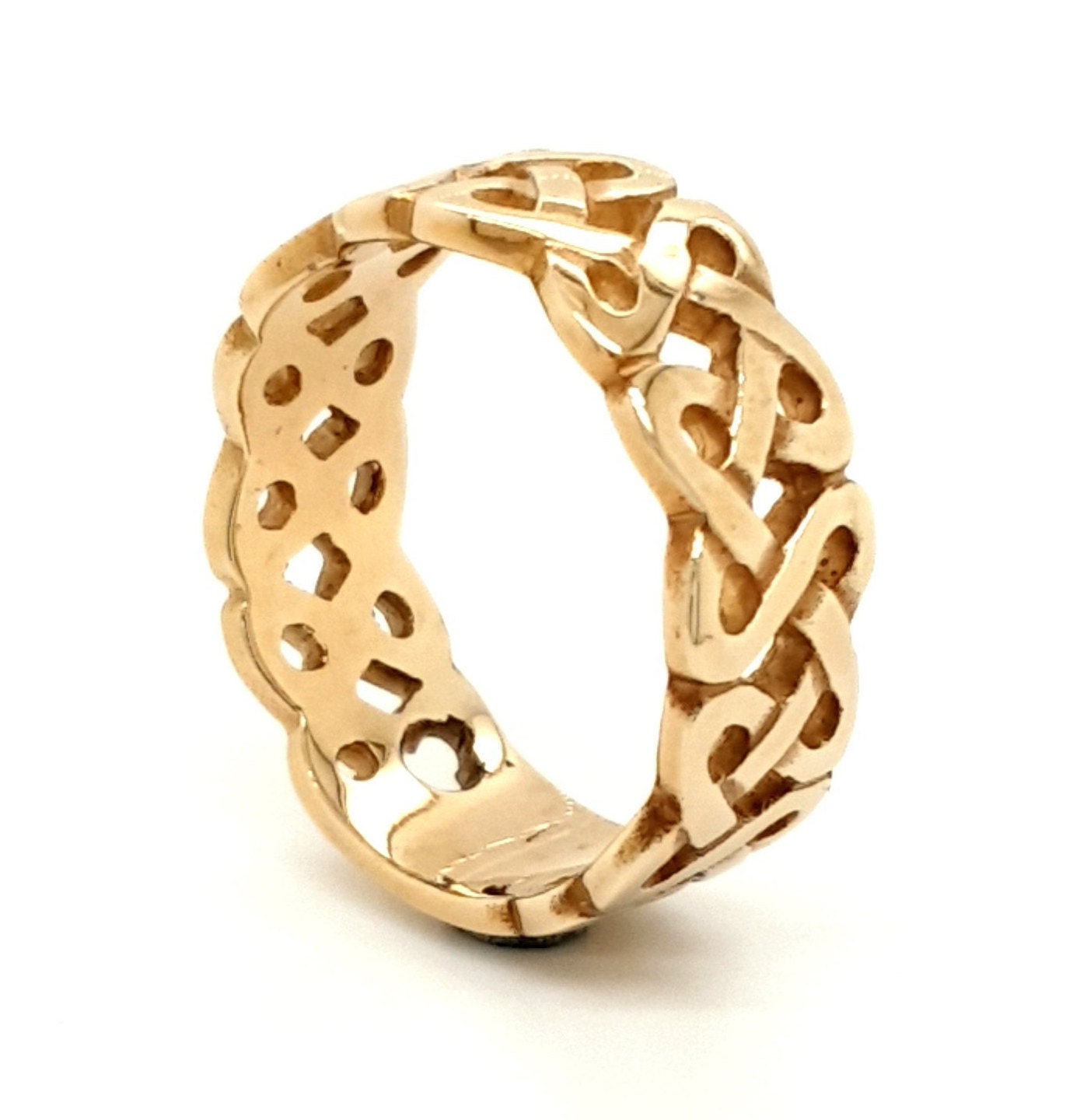 Celtic Snake Ring in Gold - Etsy