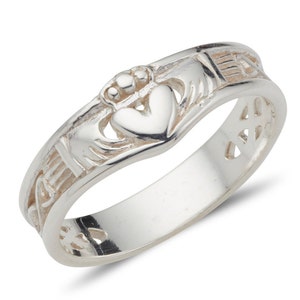 Sterling Silver Wishbone Claddagh