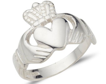 Galway Claddagh ring in sterling silver