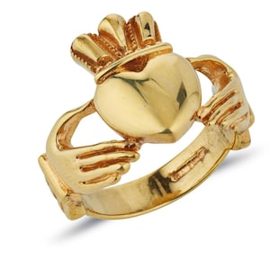 HAU, Extra Groß und Schwer Gold Claddagh