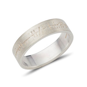Scratch Finish Ogham Band