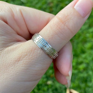 Wedding Ring with Ogham Engraving