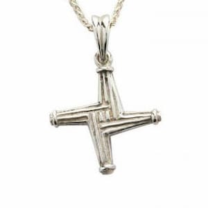Croix de Sainte-Brigide en argent sterling