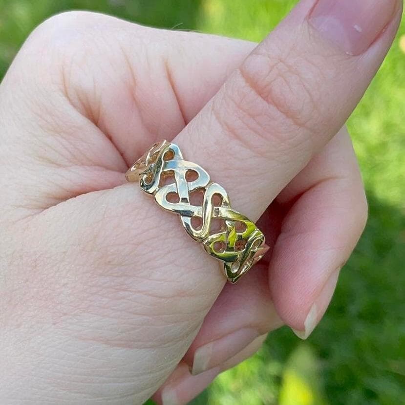 Celtic Snake Ring in Gold - Etsy