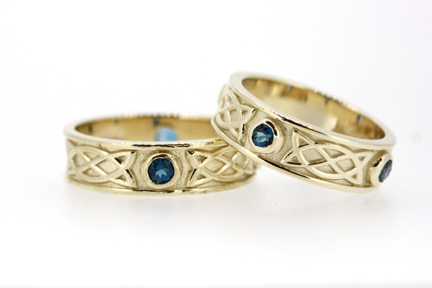 Celtic Ring Set in 9ct Gold Etsy