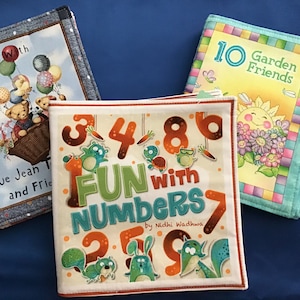 Fabric soft Books, choice of Learning to Count, fully washable, educational