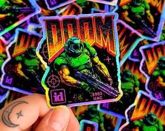 Doom Eternal Sticker - Waterproof Die Cut Decal Video Game Laptop Gamer Sticker