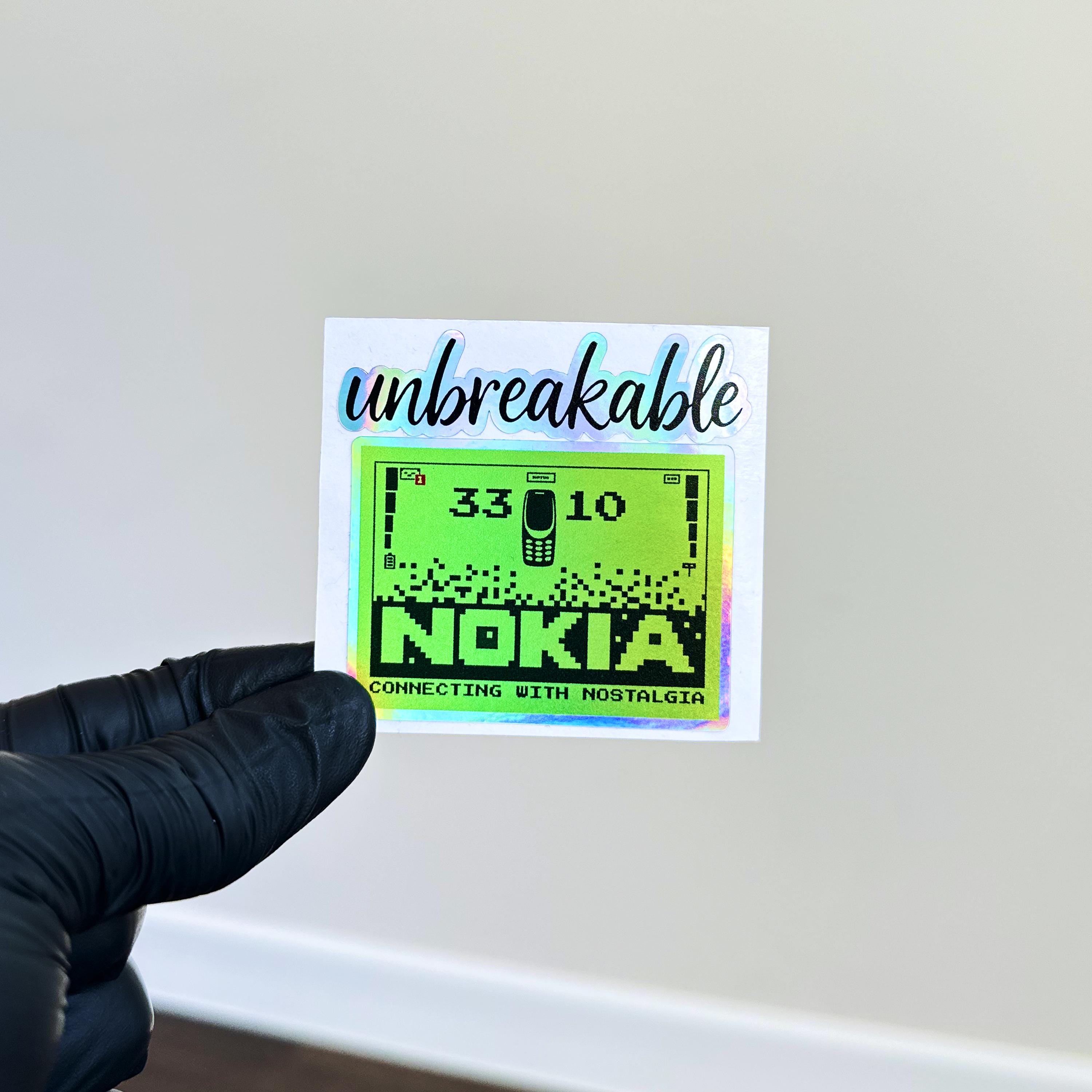 Adesivo Nokia 3310 - Telefono iconico Y2K, gioco Snake, nostalgia vintage anni 2000