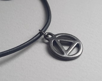 Black Recovery Necklace. AA Recovery Unity Symbol. AA Unity. Sobriety Gift. Recovery Triangle. Unisex Necklace. Layering Necklace. Gift Idea