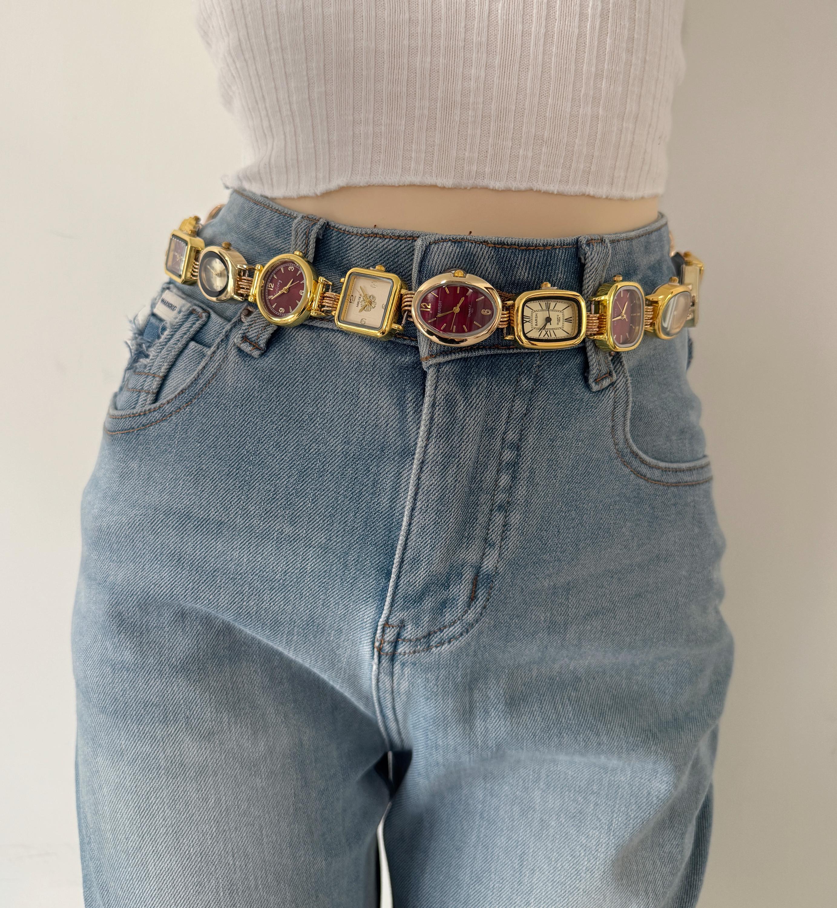 Vtg‎ 1985 Ladies Wide Leather Boston Red Belt # 9993 38\