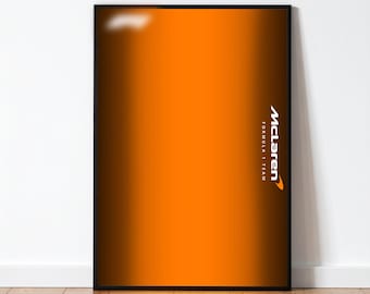 McLaren F1-poster | Compatibel met Technic 42141 | F1 digitale afdruk | Schaal 1:8 | Digitaal kunstwerk Formule 1 voor muurposter | Direct downloaden