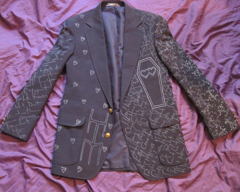 Bam Margera Him Funeral Of Hearts Jacket Blazer Etsy