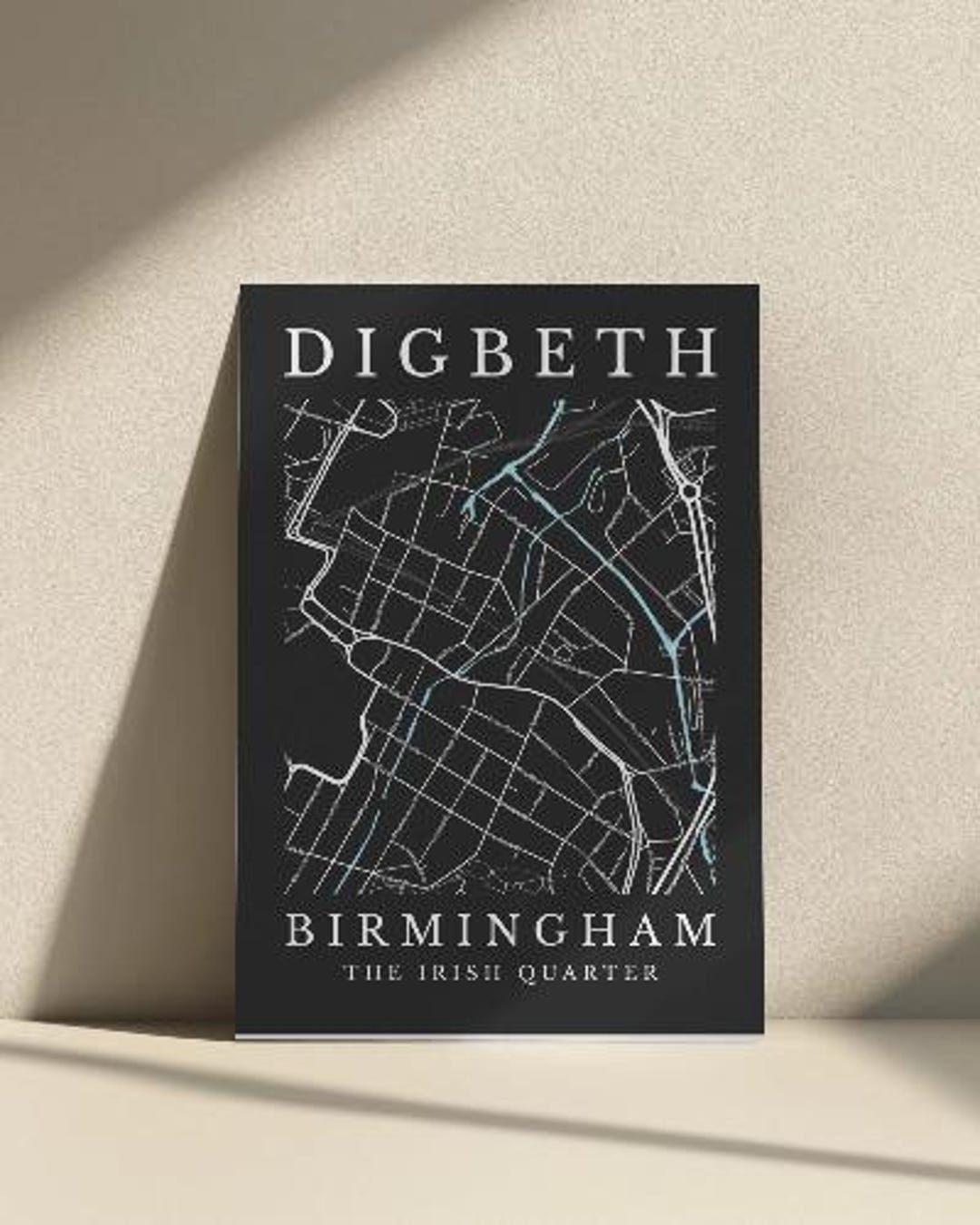 Digbeth, Birmingham - Map Print - Etsy