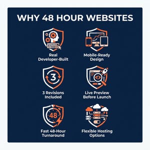 Custom One Page Website, Built in 48 Hours After Your Content, Mobile Responsive Site for Small Business and Etsy Sellers image 4