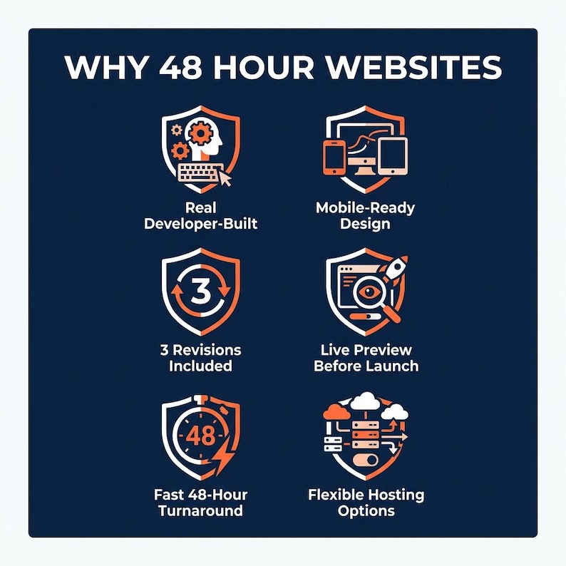 Custom One Page Website, Built in 48 Hours After Your Content, Mobile Responsive Site for Small Business and Etsy Sellers image 4