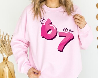 Six Seven Cartoon Number Hoodie, Trendy Streetwear Gift