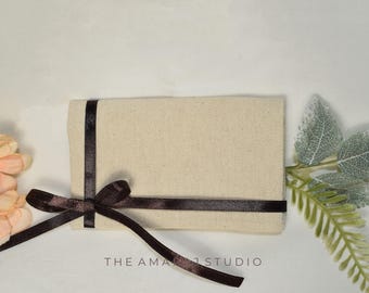 50 Personalized Cotton Canvas Envelope Pouches with or without Label, Custom Jewelry Bags, Eco-Friendly Gift Bags, Small Business Packaging