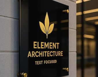 Custom Acrylic Logo Sign – Modern Business Office Decor