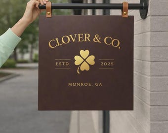 Custom Double-Sided Blade Sign | Metal Storefront Display, Street Sign