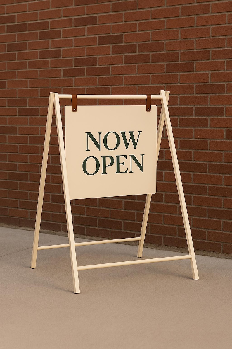 External Sign Frame Custom A-frame Outdoor Sidewalk Signs, Sandwich Signage, Swinging ...
