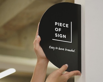 Wayfinding Sign, Custom Direction Blade Sign, Wall Mounted Signage,