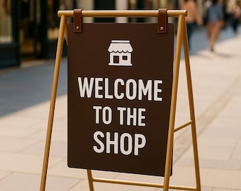 Custom A-Frame Sidewalk Sign | Double-Sided Outdoor Business Sign