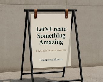 Custom A-Frame Sidewalk Sign | Double-Sided Outdoor Display