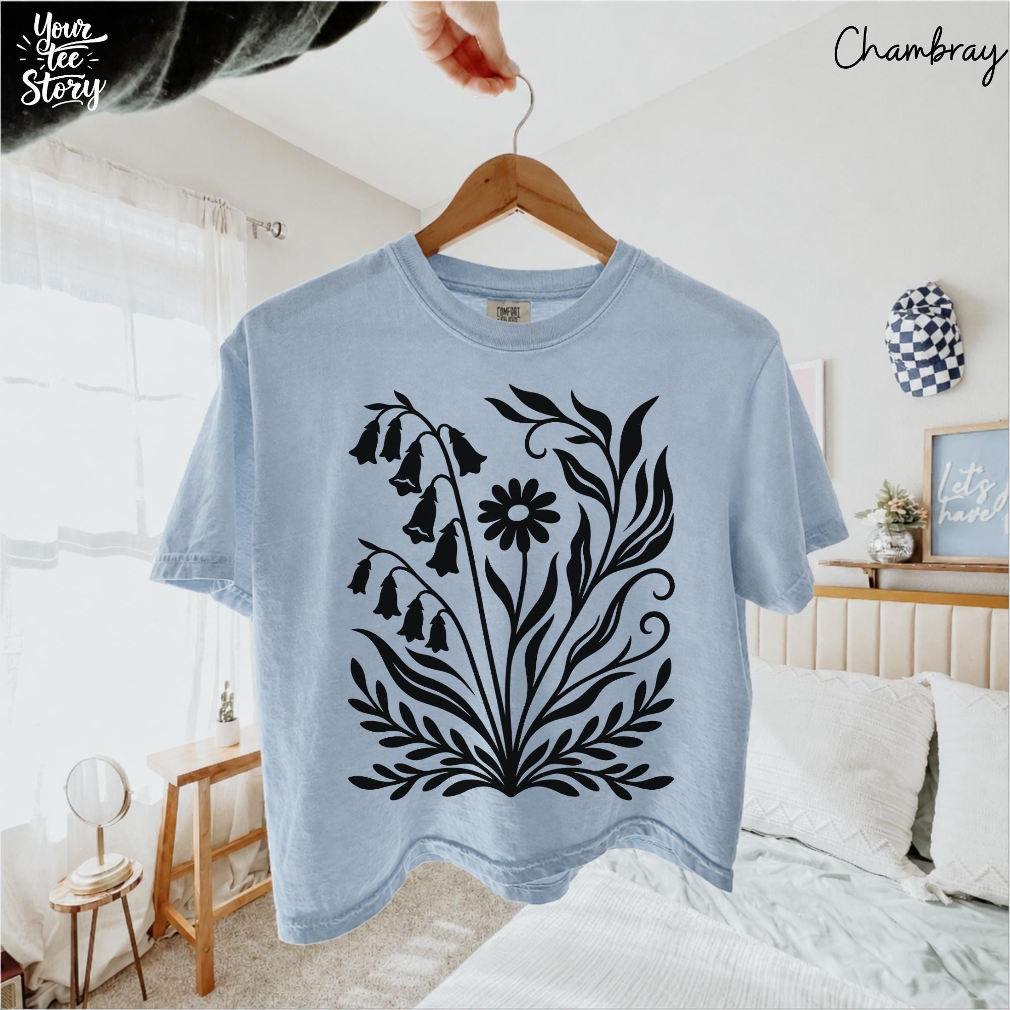 NO WORDS Subtle Anti Trump Shirt, FDT Shirt, Foxglove Daisy Tulip